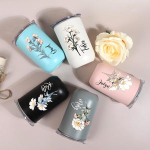 Personalized Stainless/ Coffee Cup/Bridesmaid Proposal Gift/ Bachelorette/Wine Tumbler/Stainless Steel Bottle/Liquor Cup/Custom Glasses