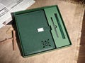Personalized Leather Journal Set: A5 Notebook & Pen, Engraved Gift product logo