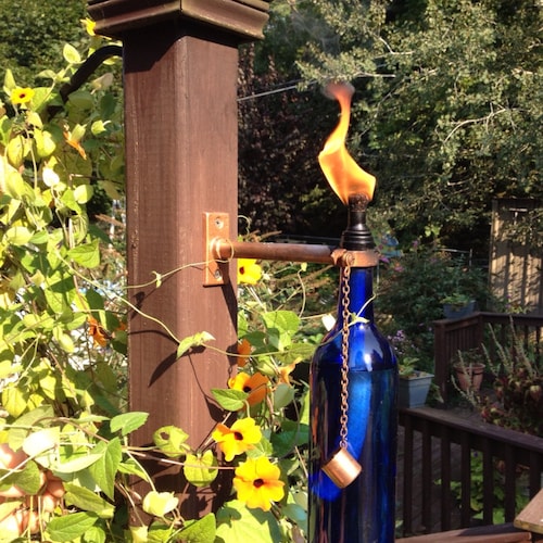 Wine Bottle Tiki Torch Kit Etsy