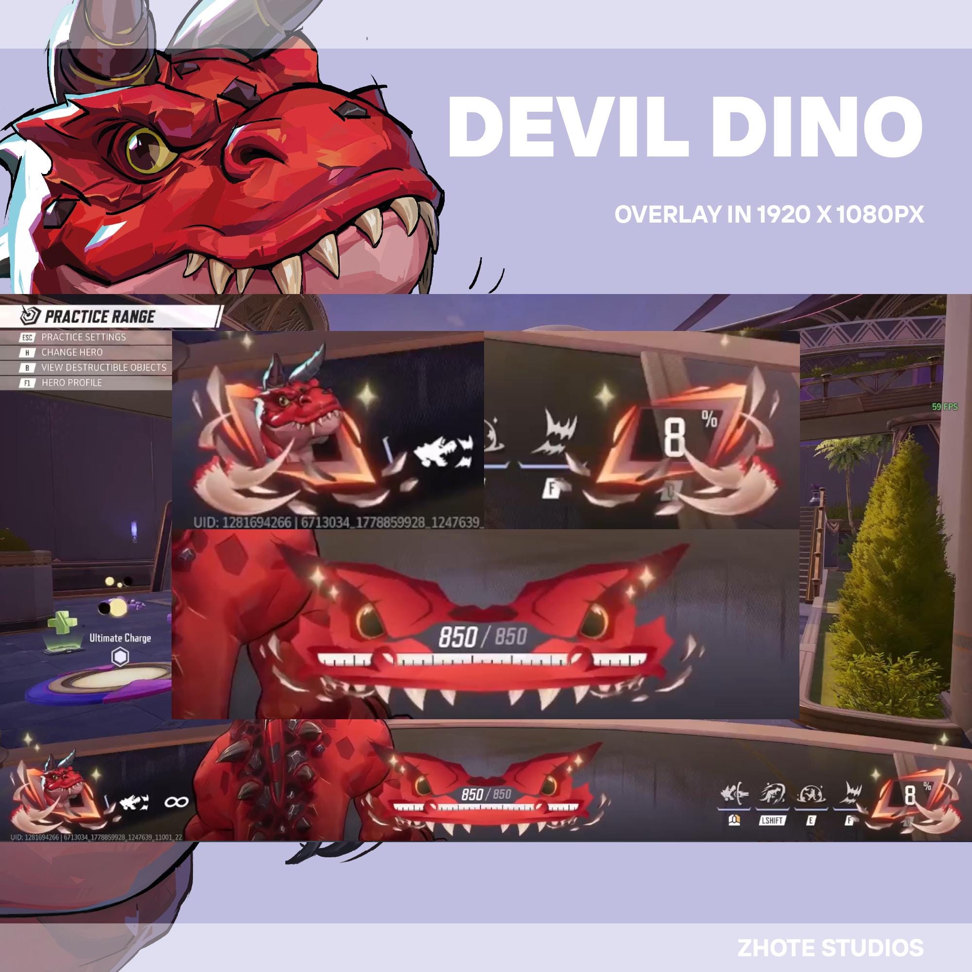 Devil Rings Overlay Animated Devil Dinosaur Overlay | Marvel Rivals Overlay Inspired ...