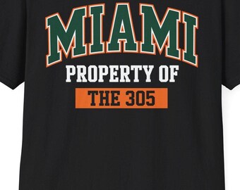 305 Miami Vibes Urban Style Miami Beach Graphic Design T-Shirt