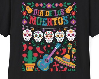 Dia De Los Muertos Funny Day of the dead Hanging skulls T-Shirt