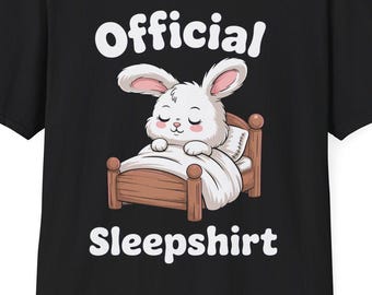 Bunny Rabbit Official Sleepshirt Pajamas Nightgown T-Shirt