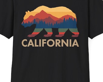 California Bear State T-Shirt For Men Women