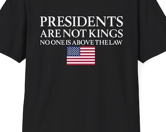 Les présidents ne sont pas des rois T-shirt Drapeau des États-Unis Pas de rois en Amérique