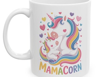 Funny Mamacorn Costume Mothers Day Unicorn Coffee Mug