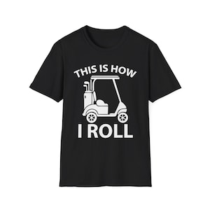 Grappig golfkarbestuurder T-shirt unisex T-shirt golfliefhebber T-shirt golftoernooi