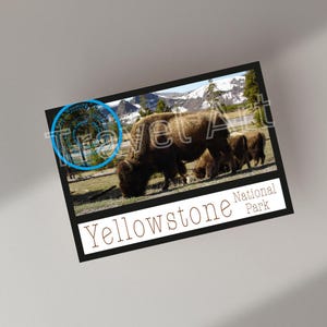 États-Unis, Yellowstone, Extraordinaire, Voyage autour du monde, Motifs, Lieux préférés, Art, Photographie, Autocollant design, Carte postale, Étiquette de bagage, Wyoming