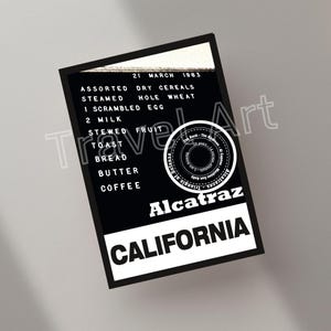EE. UU., California, Alcatraz, extraordinario, viajes por el mundo, motivos, lugares favoritos, arte, fotografía, diseño de pegatinas, postal, etiqueta de equipaje