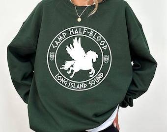Camiseta do Acampamento Meio-Sangue, Camiseta do Percy Jackson, Camiseta dos Heróis do Olimpo, Presente do Percy Jackson, Camiseta da Annabeth, Long Island Sound, Presente para Amantes de Livros