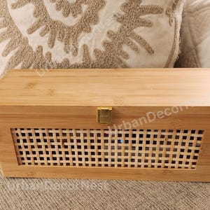 Wood Cable Management Box | Cable Box | Wire Management | Charging Station Box | Wood Wire Box | Cable Organizer Box | Desk Cable Organizer
