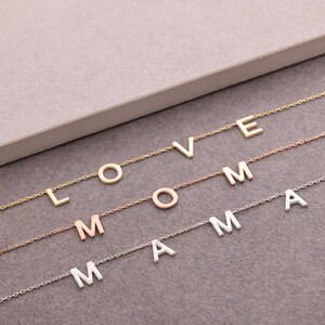 Colar com letras, colar com nome, presentes para a mãe, presente para o dia das mães, colar com nome personalizado, colar com letra e nome, colar com pingente de nome personalizado