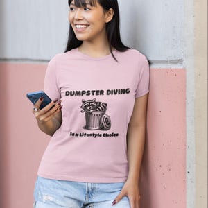 Funny Raccoon Dumpster Diving is a Lifestyle Choice