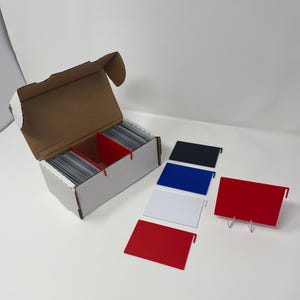 Divisori a clip per scatole portaoggetti per carte collezionabili - Rimangono saldamente in posizione