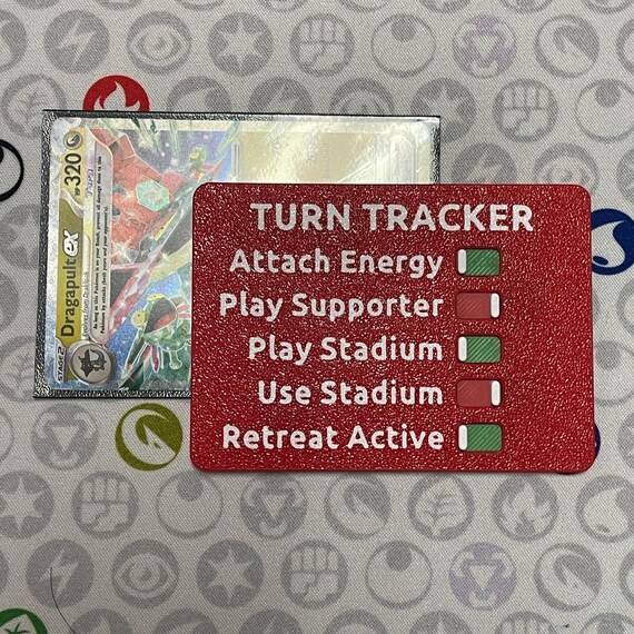 pokemon tcg card tracker Pokemon TCG Turn Tracker - Compact, Card-sized Tracker for Keeping Track of  Actions During Each Player's Turn