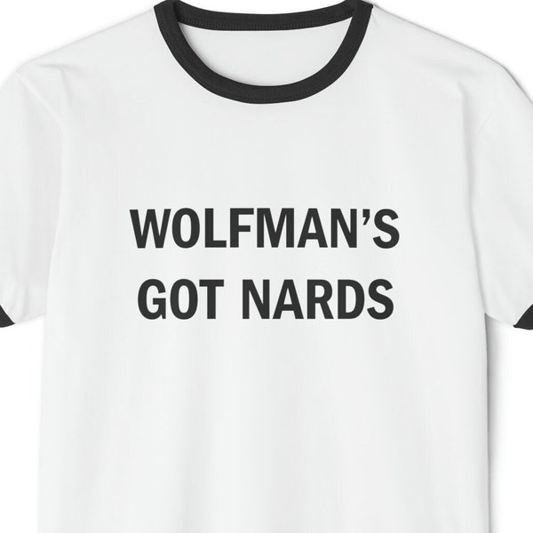 Wolfman's Got Nards - Unisex Cotton Ringer T-Shirt