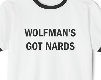 Wolfman's Got Nards - Unisex Cotton Ringer T-Shirt