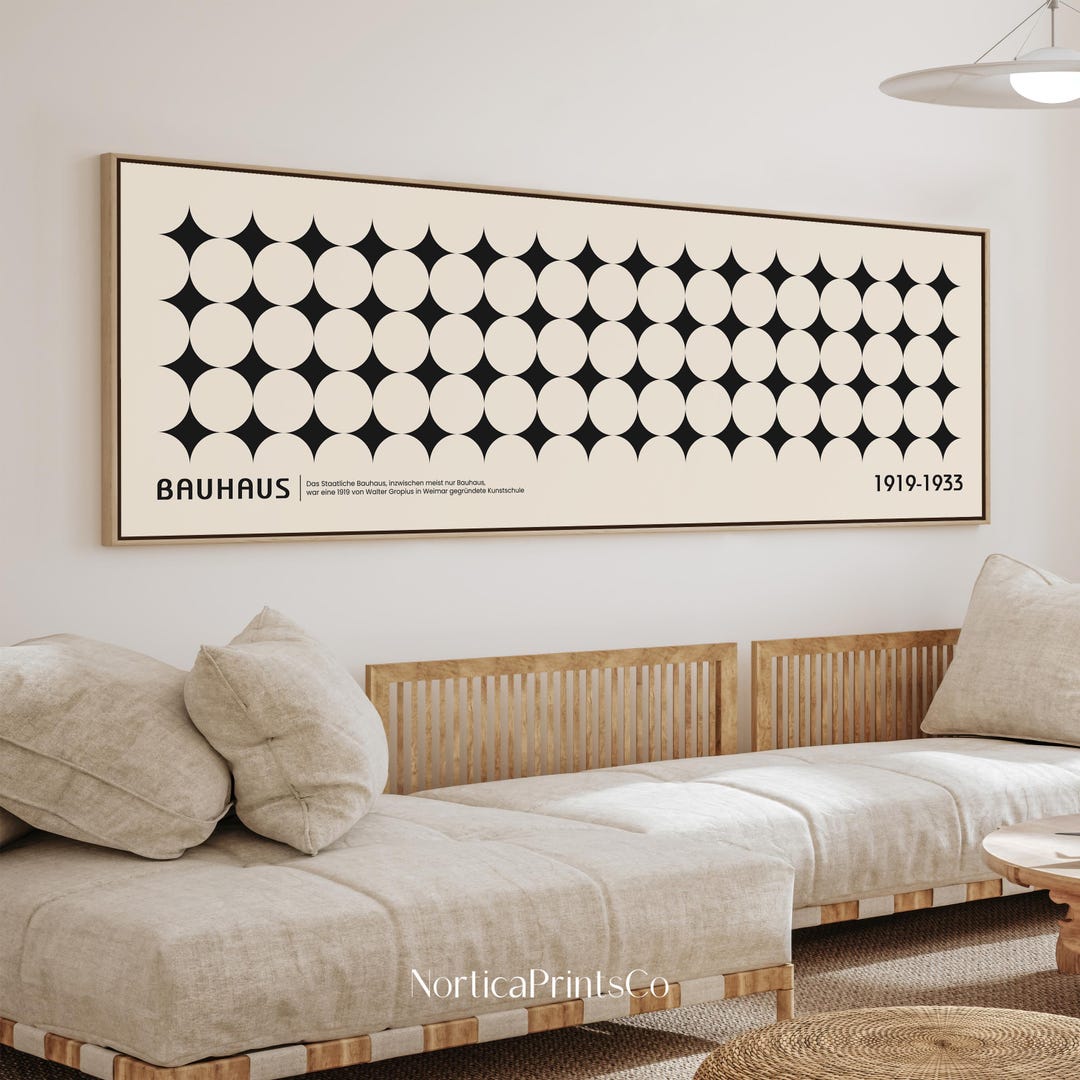 Modern Bauhaus Exhibition Poster Art Print - Mid Century Wall Art for ...