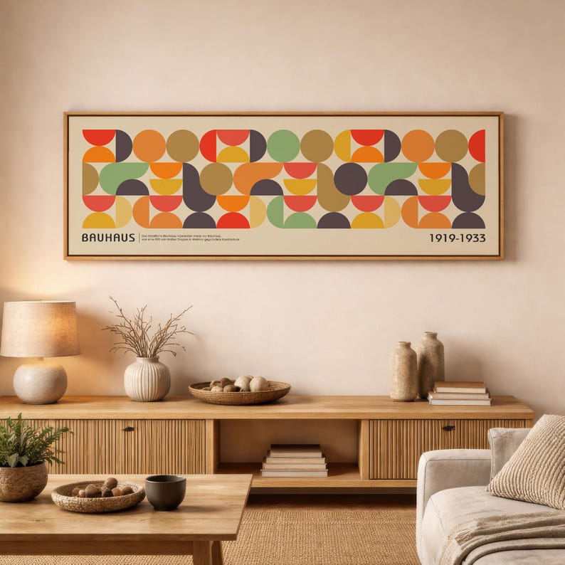 Modern Bauhaus Exhibition Poster Art Print - Mid Century Wall Art for ...