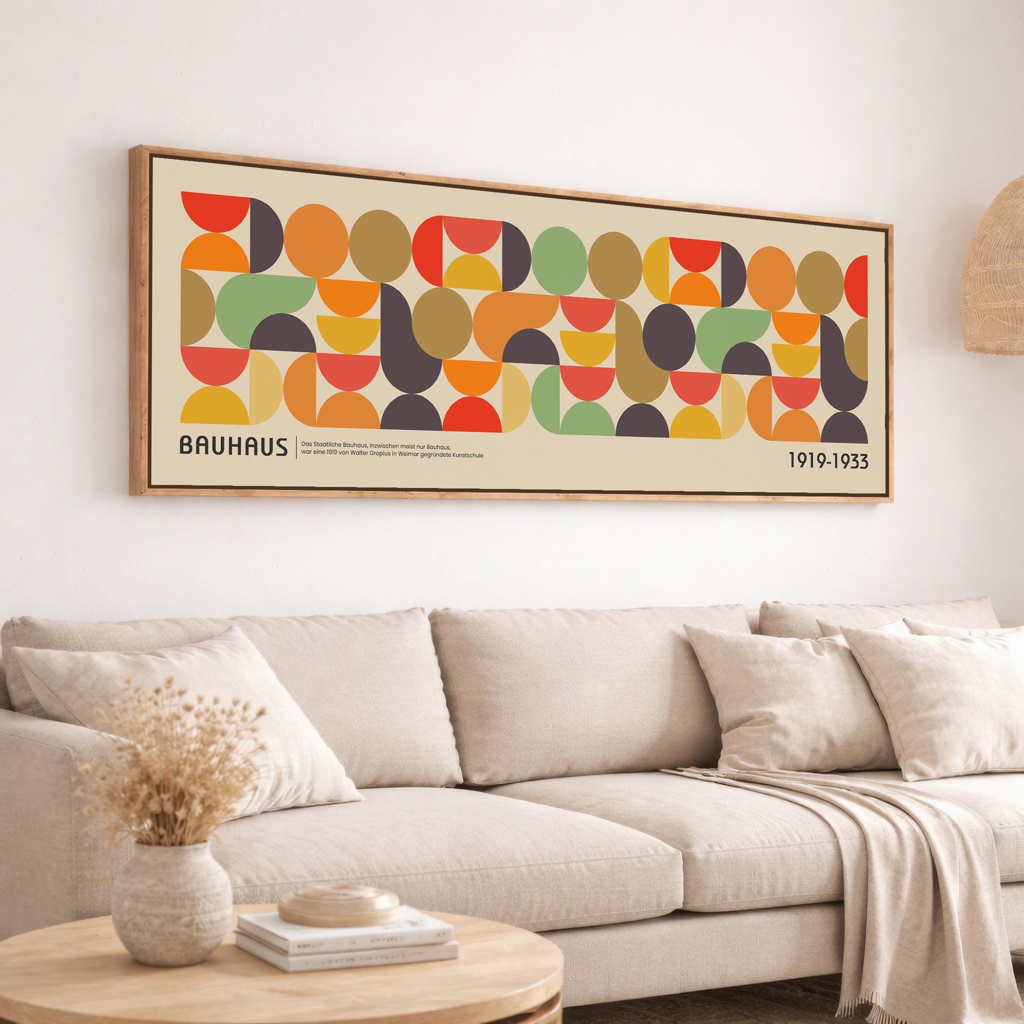 Modern Bauhaus Exhibition Poster Art Print - Mid Century Wall Art for ...