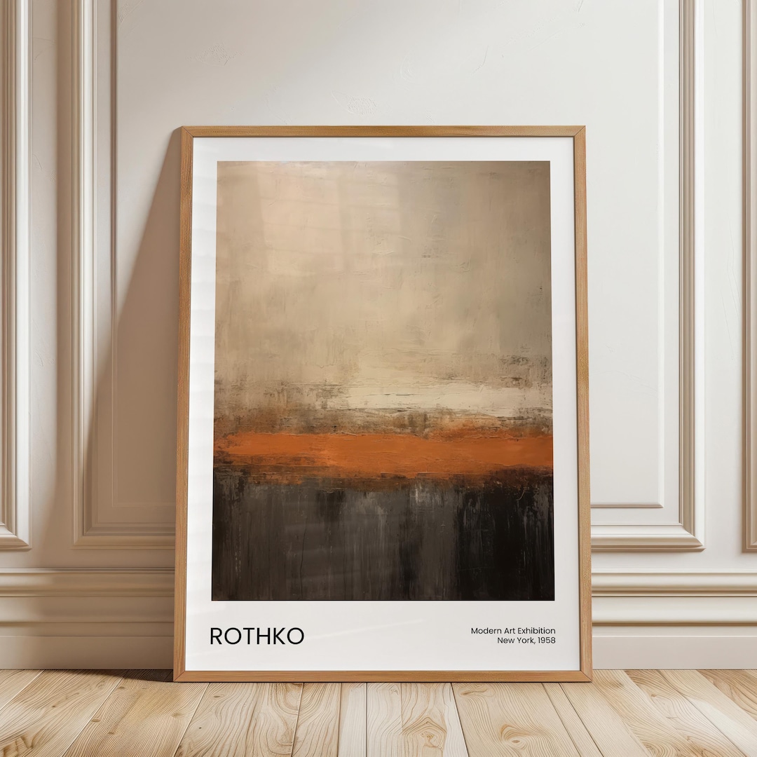 Mark Rothko Poster, Abstract Museum Exhibition Style Print, Modern ...