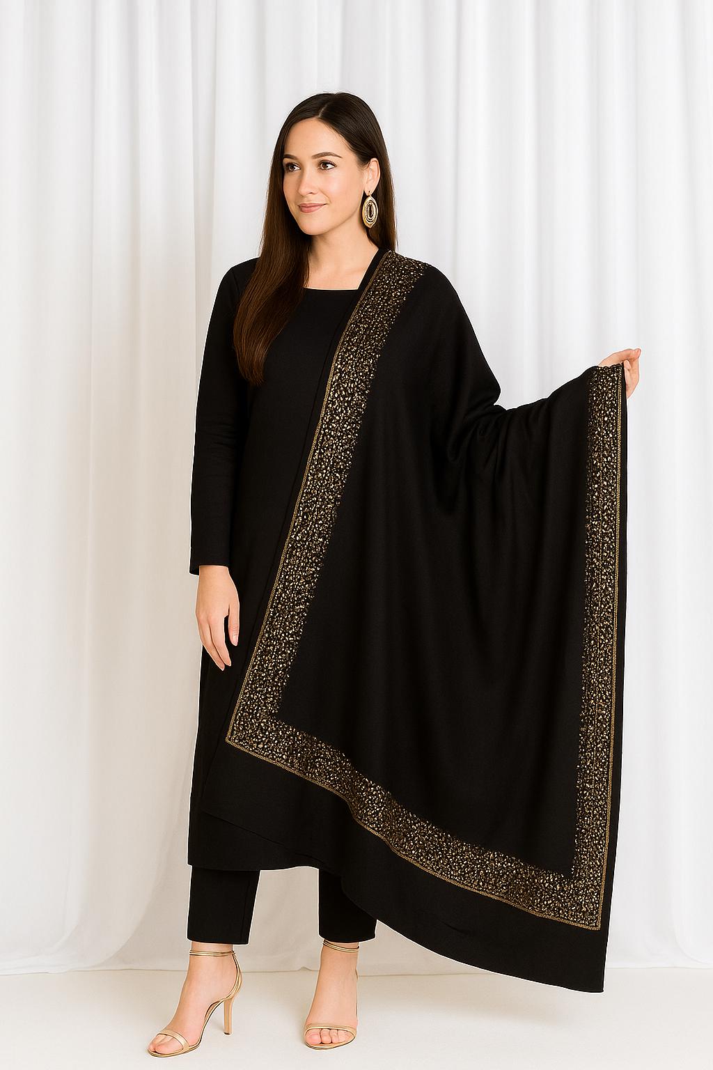 Gold Beaded Shawl - Etsy display picture 1