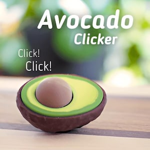 Avocado Clicker – Fun & Satisfying Fidget Toy! Great Gift for the Whole Family