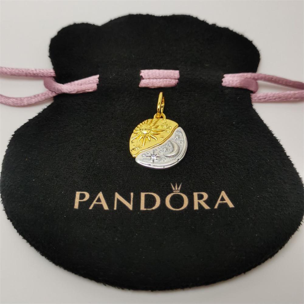 Pandora Sun and Moon Medallion Charm - Etsy