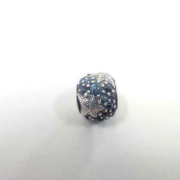 PANDORA Sterling Silver Oceanic Starfish Stones  Solid Charm ALE 925