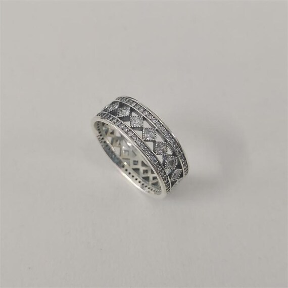 pandora ring vintage fascination ring, clear cz
