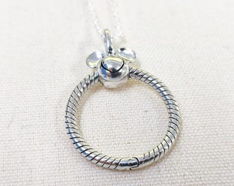 PANDORA  mickey mouse o pendant necklace set ale s925