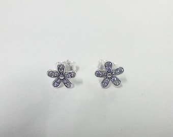 PANDORA Dazzling Daisy Stud Earrings 925 Sterling Silver