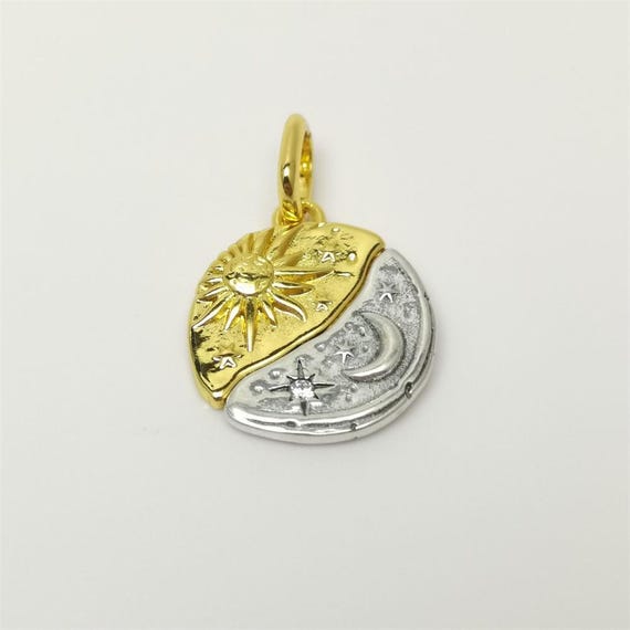 Pandora Sun and Moon Medallion Charm - Etsy