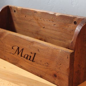Rustic Mail Holder - Wall Mountable Mail Holder