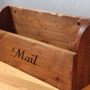 Rustic Mail Holder - Wall Mountable Mail Holder