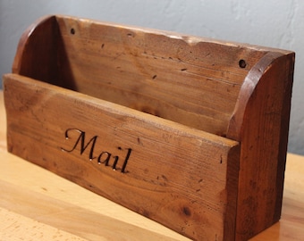 Rustic Mail Holder - Wall Mountable Mail Holder