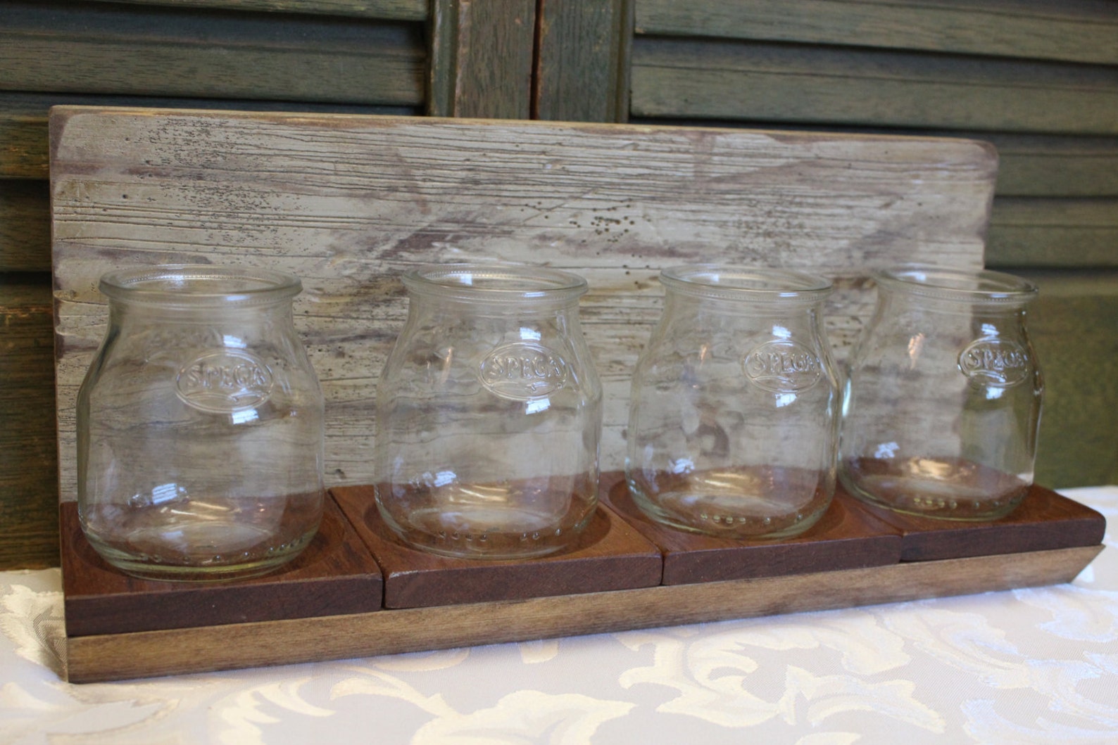 Rustic Shelf Bottles Small jars on a shelf Small jars Etsy