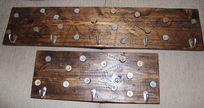 3 Hook Coat Rack Shot Gun Shell Coat Rack Bullet Coat Rack image 5