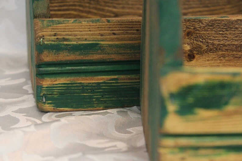 Vintage Wood Tool Box Utensil Kitchen Decor Etsy