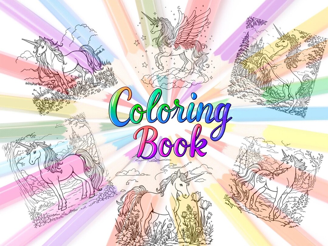 Coloriages de licorne, pages à colorier de licorne pour les enfants