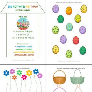 Livret 25 activités enfant Pâques