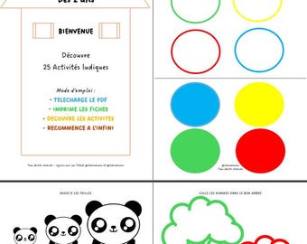 Livret 25 activités enfants dès 2 ans