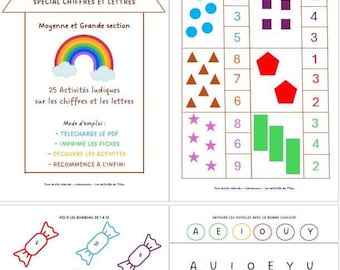 Livret 25 activités chiffres et lettres