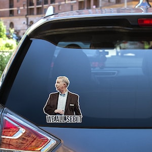 We zien het allemaal Meme Bubble-vrije sticker