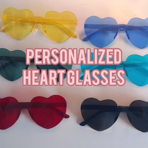 Personalisierte Herz Brille