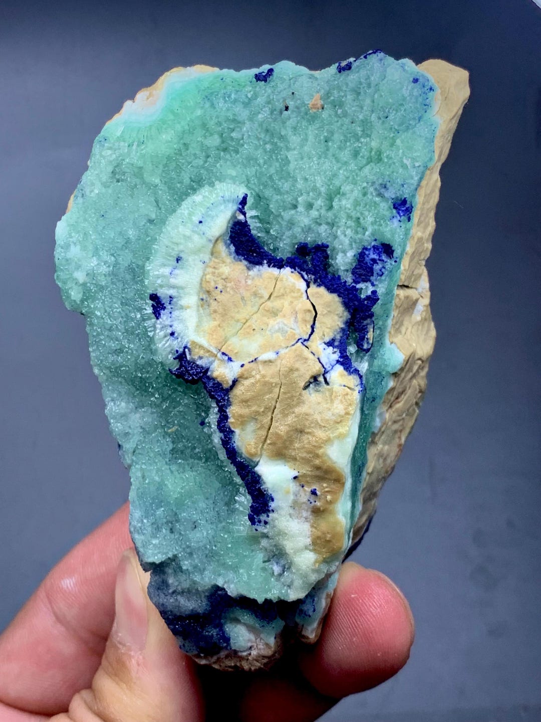 250 Gram Stunning Piece Argonite Spicemen Combine With Lazurite From ...