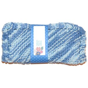 Hand Knit Dish Cloths, Knitted Dishcloths, Knitted Dish Rags, Knit Washcloth, Blue, Faded Denim, Sugar N Cream