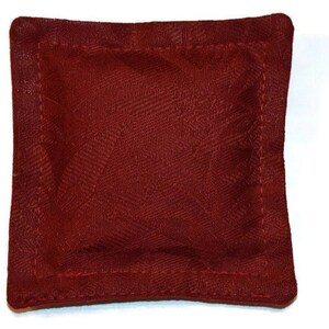 Organic Lavender Sachet, Burgundy Designer Fabric, 100 Percent Cotton
