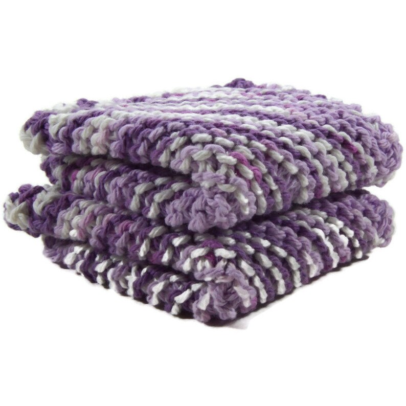 Hand Knit Dish Cloths Knitted Dishcloths Knitted Dish Rags Etsy