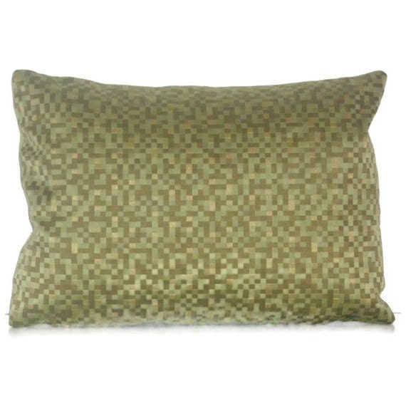 Kissenbezug 40x40 cm, Pixel Design Grün Kissenhülle, Grüner Kissenbezug, Lendenkissen, Olivgrüner Kissenbezug, Dekokissen